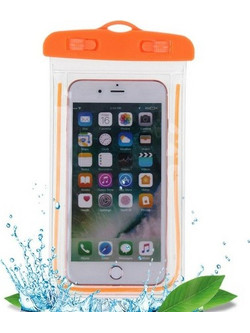 Αδιάβροχη θήκη για κινητά Waterproof Mobile Phone Bag Orange (OEM)