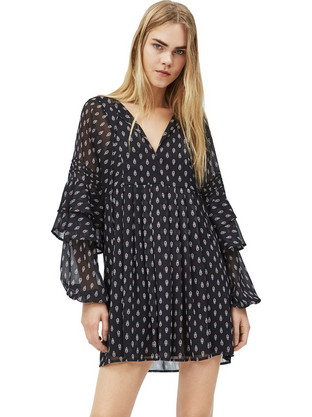 Pepe Jeans Amabella Mini Βραδινό Φόρεμα Μαύρο PL952725-0AA