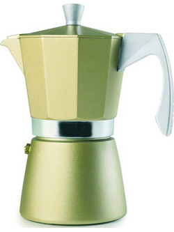 Ibili EVVA 623903 Μπρίκι Espresso 3Cups Χρυσό