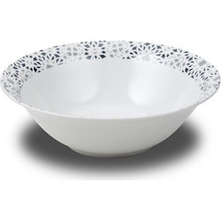 Σαλατιέρα πορσελάνινη Maiolica grey 23cm
