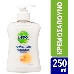 Dettol Soft On Skin Honey Αντισηπτικό Κρεμοσάπουνο 250ml