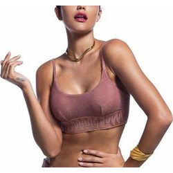 Bluepoint Shimmering Bikini Top Μπουστάκι Ροζ 2106620-46