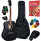 Cort AD810 Satin Black Bundle 1 Cort AD810 Satin Black Bundle 1