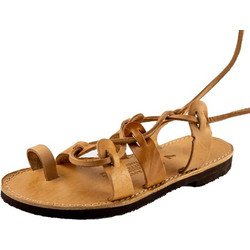 Δερμάτινα Σανδάλια Κούρος GLADIATOR Σπαρτιάτικο Model 71 Φάσα Φυσικό