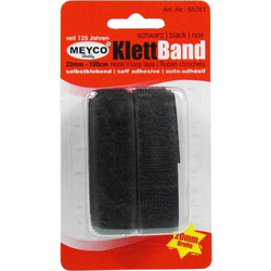 Ταινία Velcro Meyco Μαύρη 20mm x 1m 65761