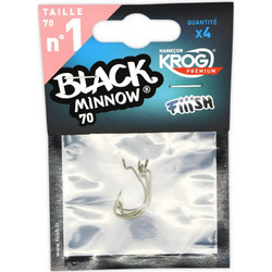 ΑΓΚΙΣΤΡΙΑ FIIISH BLACK MINNOW HOOKS BY VMC -No 1