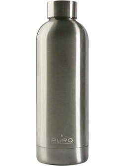 Puro Hot Cold Bottle Silver 500ml