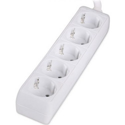 Πολύμπριζο 5 Θέσεων Λευκό Power Socket Shucko White KF-RB-05