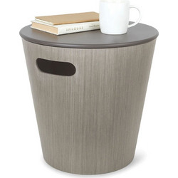 Σκαμπό Με Αποθηκευτικό Χώρο Woodrow 1009760-918 Grey Umbra Ξύλο