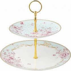 Karvounis Διώροφη Ορντερβιέρα Πορσελάνης Floral Paris Roses Μ28020-2 Μ28020-2