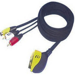 Καλώδιο D&S Scart Male - 2x RCA Male - S-Video Male (APV1016-Z) 1,5m BLS D&S