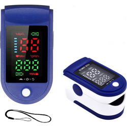 Παλμικό Οξύμετρο Δακτύλου με Ζωντανό Σφυγμόμετρο, Ευδιάκριτη Οθόνη LED 2 Πλευρών - Fingertip Pulse Oximeter, SpO2 , Heart Rate Sensor