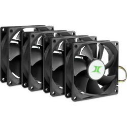 Inter-Tech Fan Case Fan 80mm με Σύνδεση 4-Pin PWM 4τμχ