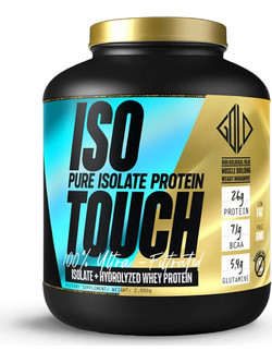 Gold Touch Nutrition ISO Touch Premium 86% Choco Brownie & Nuts Πρωτεΐνη Ορού Γάλακτος Γράμμωσης Χωρίς Λακτόζη 2kg