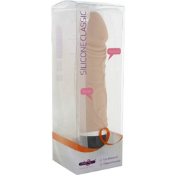 Seven Creations Rechargeable Silicone Classic Flesh Ρεαλιστικός Δονητής 20cm Nude