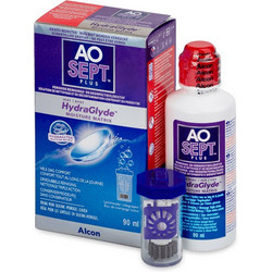 Alcon & Ciba Vision Aosept Plus HydraGlyde Υγρό Φακών Επαφής 90ml