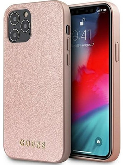 Guess Iridescent Collection Back Cover Rose Gold (iPhone 12 Pro Max)