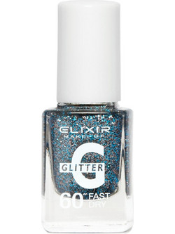 Elixir Fast Dry 389 Glitter Βερνίκι Νυχιών Μακράς Διαρκείας Quick Dry 13ml