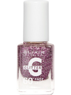 Elixir Fast Dry 60 182 Glitter Βερνίκι Νυχιών Μακράς Διαρκείας Quick Dry 13ml
