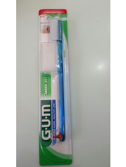 Gum 411 Classic Regular Soft Οδοντόβουρτσα Μπλε