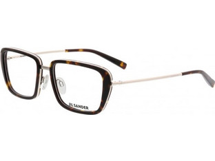 Jil Sander J2002 B Ανδρικός Σκελετός Γυαλιών Οράσεως Μεταλλικός Χρυσός Διαφανής