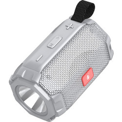 Kisonli Led-904 Ηχείο Bluetooth 5W με Ραδιόφωνο Ασημί