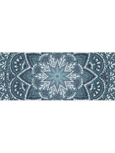 Contento Matteo Χαλί Βινυλίου 50x120cm Ψηφιδωτό Σχήμα - Πετρόλ