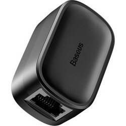 Baseus Νetwork Cable Connector RJ45 Αντάπτορας Επέκτασης Καλωδίου Δικτύου (PCYCX-01) - Μαύρο - 5179