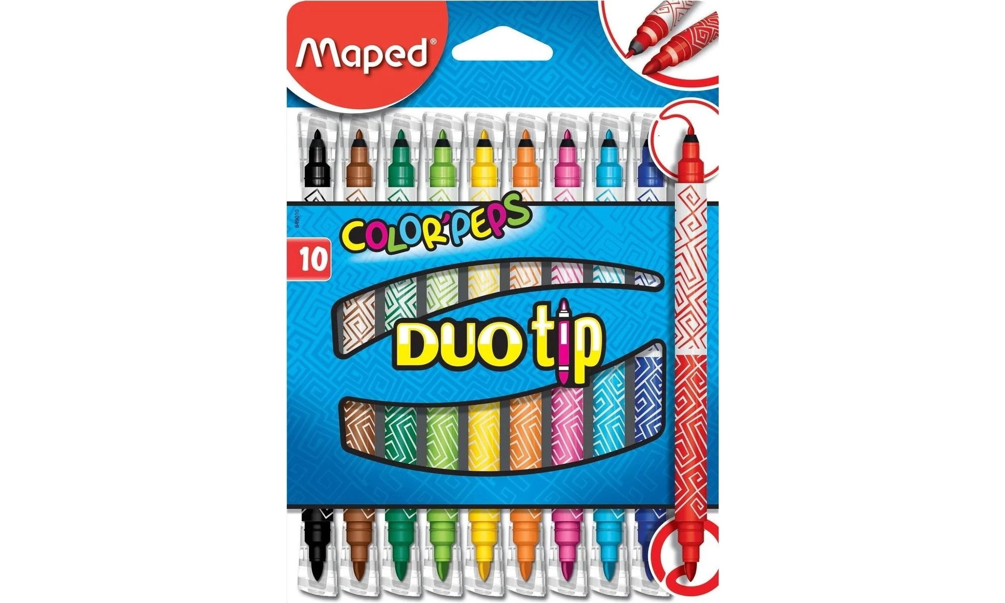 Maped Color'Peps Duo Tip - 10 feutres double pointe Pas Cher