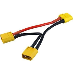 GPX Extreme: XT60 IN SERIES adapter - splitter female to 2x male