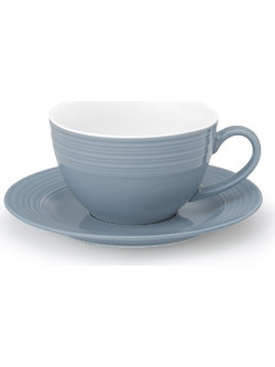 Cryspo Trio Jasper Σετ Φλιτζάνια Cappuccino & Τσαγιού Πορσελάνης 220ml 25.023.16