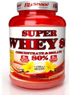 Fit & Shape Super Whey 80 Vanilla Heaven Πρωτεΐνη Ορού Γάλακτος Γράμμωσης 2.27kg