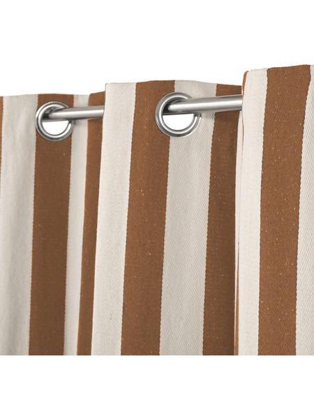 Mc Decor Κουρτίνα με Τρουκς 140x260 Stripes Kafe
