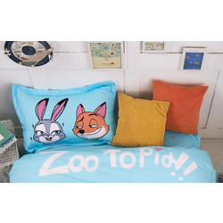 MC DECOR ΖΕΥΓΟΣ ΜΑΞΙΛΑΡΟΘΗΚΗ 50Χ75CM ZOOTOPIA - ΓΑΛΑΖΙΟ - MC DECOR MCD.KSM.M.001