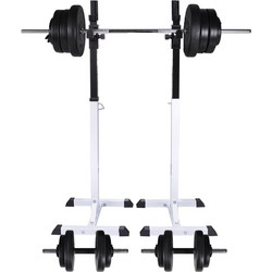 Ορθοστάτης Μπάρας/Squat Rack με Σετ Μπάρα και Αλτήρες 60,5 κ. 275349