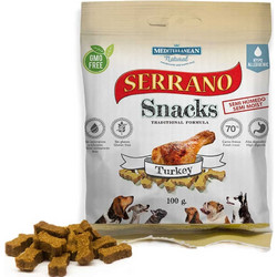 Mediterranean Natural Serrano Snacks Grain Free with Turkey 100gr