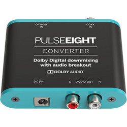 Pulse-Eight P8-DDAC Digital to Analog Audio Converter with 5.1 to 2.0 Dolby Downmix