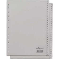 Durable Ευρετήρια Διαχωριστικά Πλαστικά Α4 Αριθμών 1-52 1656504