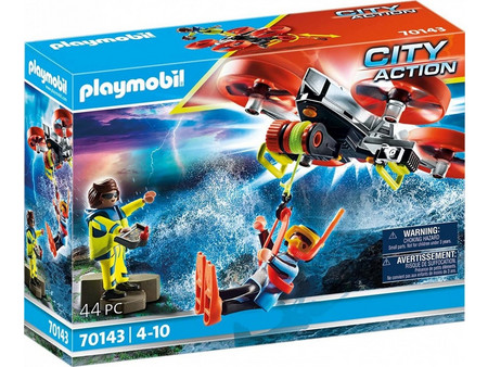 Playmobil City Action Επιχείρηση Διάσωσης Δύτη με Drone για 4-10 Ετών 70143