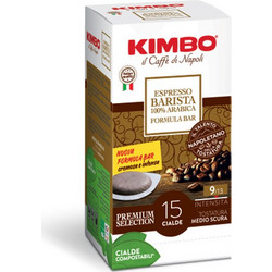 Kimbo Κάψουλες Espresso E.S.E Barista 100% Arabica Συμβατές με Μηχανή Kimbo 15τμχ