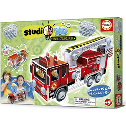 Παιδικό Puzzle Educa Studio 3D Το Πυροσβεστικό 57 Κομμάτια