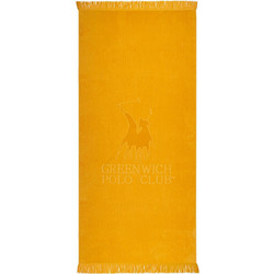 Greenwich Polo Club Πετσέτα Θαλάσσης Κίτρινη 90x190cm 3626