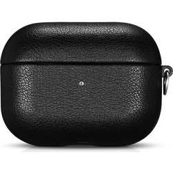 PU Case iCarer Apple Airpods Pro Microfiber Slim(with Silver Carabiner)IAP053-BK