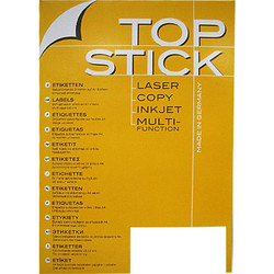 Αυτοκόλλητες Ετικέτες TopStick A4 117mm 80-Sheets CD (8696)