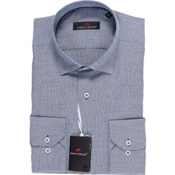 Μακρυμάνικο Πουκάμισο Regular Fit MOLTENO 6532 Μπλε-Γκρι