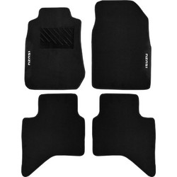 Πατάκια δαπέδου μοκέτας Tuft ανθρακί για Isuzu D-Max (II) 4D 4τμχ