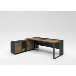 Woodwell Γωνιακό Επαγγελματικό Γραφείο Ξύλινο 180x160x75cm ΕΟ911