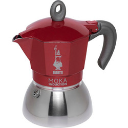 Bialetti Moka Induction Μπρίκι Espresso 4Cups Κόκκινο 0006944