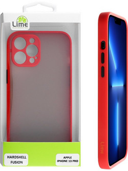 Lime Θήκη Iphone 13 PRO 6.1 Hardshell Fusion Camera Guard Red With Black Keys
