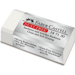 Γόμα Faber Castell Dust Free Λευκή 187130